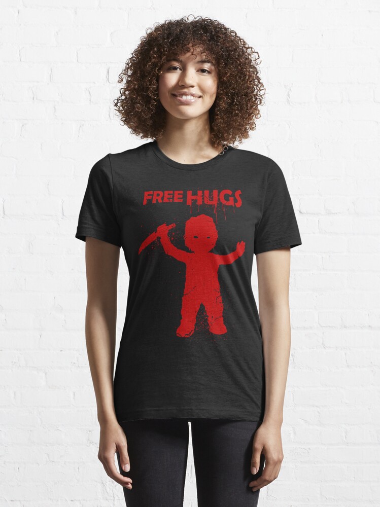 Thumbnail 6 of 7, Essential T-Shirt, Horror Mashups: Free Hugs designed and sold by EnforcerDesigns.