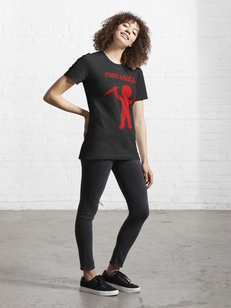 Thumbnail 4 of 7, Essential T-Shirt, Horror Mashups: Free Hugs designed and sold by EnforcerDesigns.