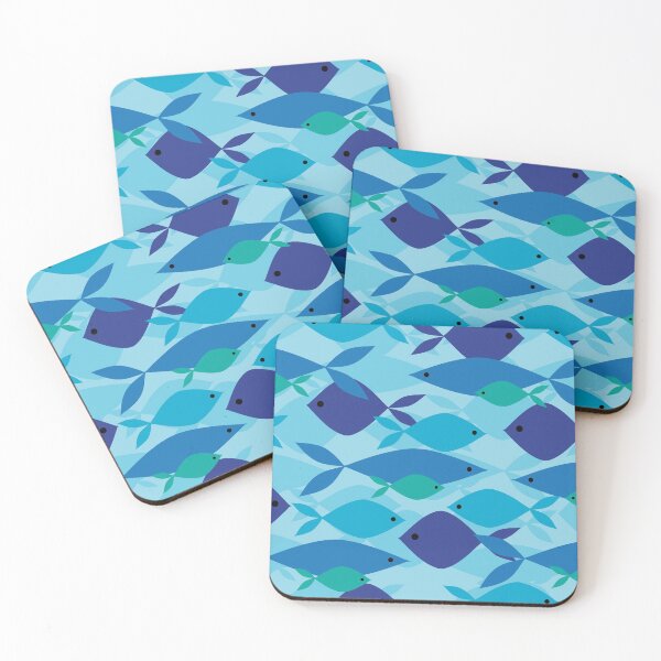 Item preview, Blue Fish Pattern designed and sold by AnastasiaDesign.