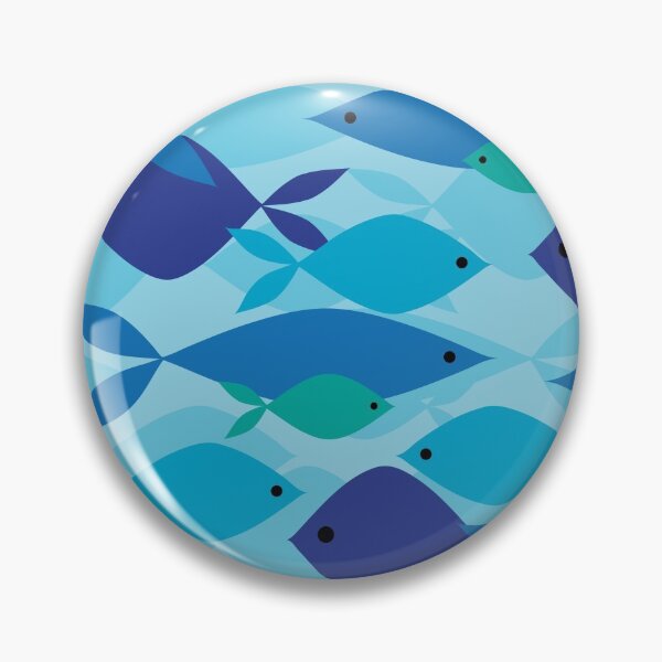 Item preview, Blue Fish Pattern designed and sold by AnastasiaDesign.