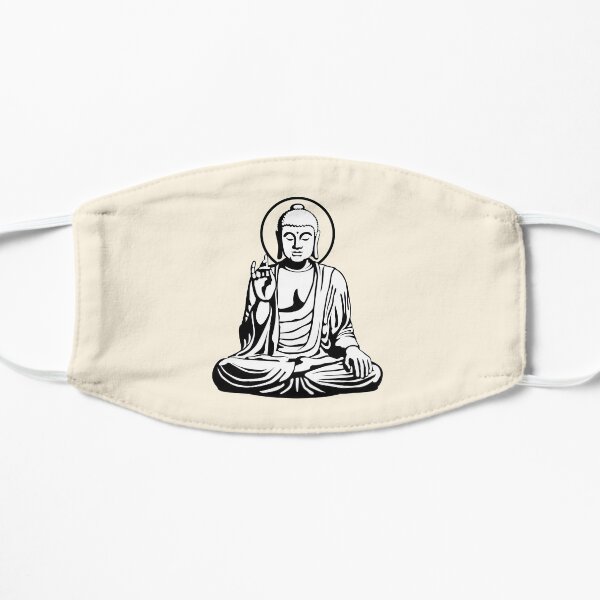 Junger Buddha (Schwarzweiß) Maske