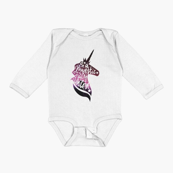 Be Like the Unicorn Long Sleeve Baby One-Piece