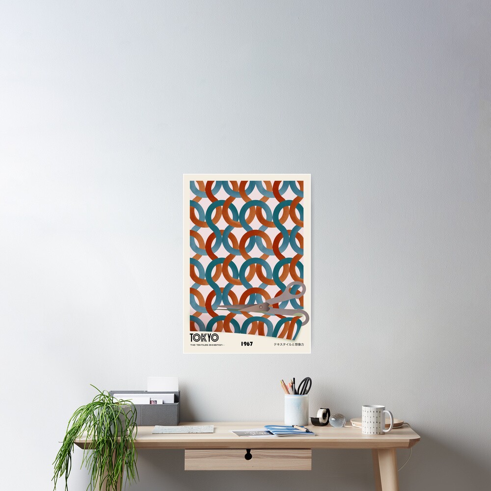 "Exhibition Poster Tokyo, The Textiles Exhibition" Poster for Sale by