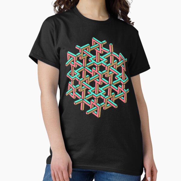 Vista previa del artículo con la obra «Geometría de ilusión óptica, elemento de diseño geométrico abstracto», diseñado y vendido por jampixel.