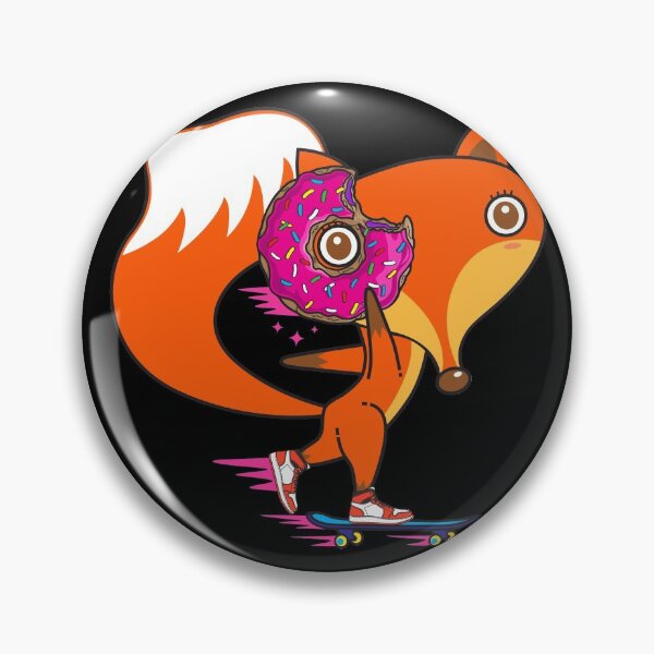 Item preview, Skater Fox loves donut designed and sold by plushism.
