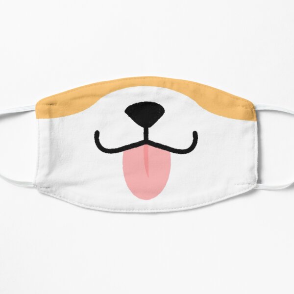 Corgi Mouth Flat Mask