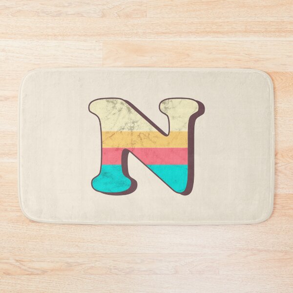 Item preview, N letter, vintage alphabet, typography, font designed and sold by OkihanaShop.