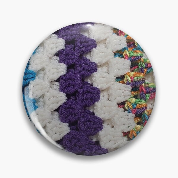 Item preview, Brightly Colored Crochet Blanket Detail designed and sold by MixinMadness.