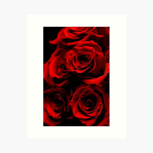 Aperçu de l'œuvre roses rouges créée et vendue par tellequellet.
