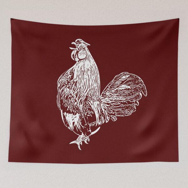 Item preview,  Rooster White Print designed and sold by designsasstultd.