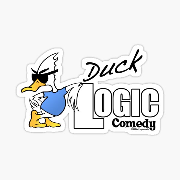 Duck Logic Comedy LOGO Sticker