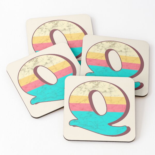 Item preview, Q letter, vintage alphabet, typography, font designed and sold by OkihanaShop.