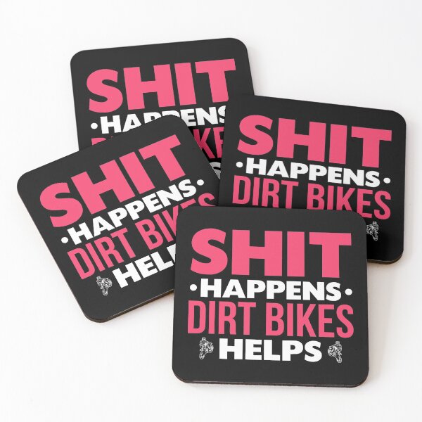 Item preview, Shit Happens Dirt Bikes Helps designed and sold by Orange Pieces.
