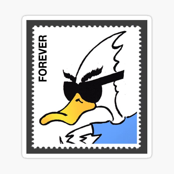 Duck Logic Comedy Forever Stamp Logo Sticker