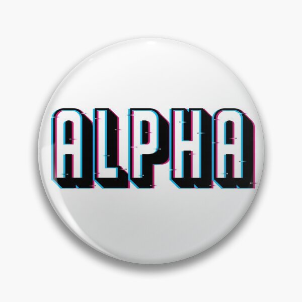 Artikelvorschau, Glitch Alpha Aufkleber entworfen und verkauft von Rachel6457.
