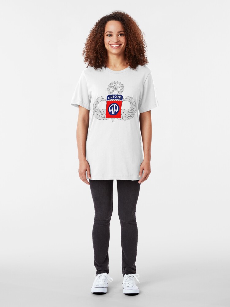 Alternate view of 82nd Airborne Master Slim Fit T-Shirt
