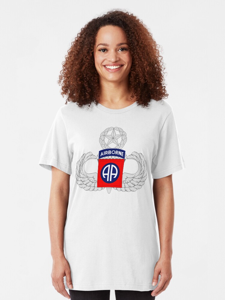 Alternate view of 82nd Airborne Master Slim Fit T-Shirt