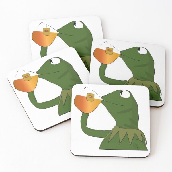 Item preview, Kermit the frog meme *sips tea* designed and sold by zoevisions.