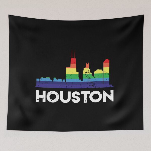 Item preview, LGBT Flag Rainbow Shirt LGBT Houston City Pride designed and sold by Orange Pieces.