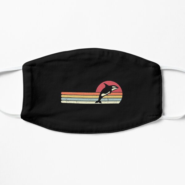 Orca Product. Retro Style Killer Whale Print Mask