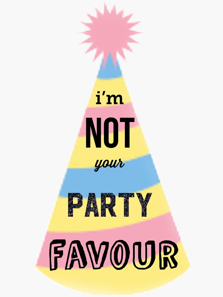 "Party Favour" Sticker by uranangel Redbubble