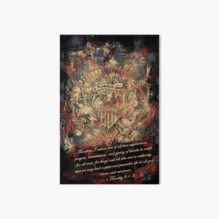 E Pluribus Unum Art Board Print