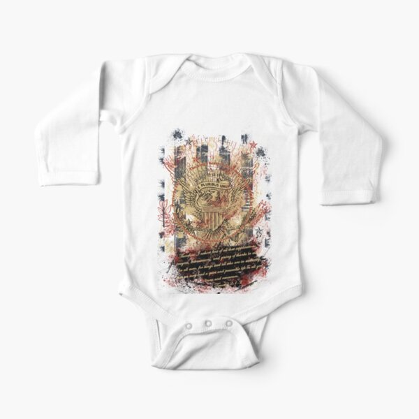 E Pluribus Unum Long Sleeve Baby One-Piece
