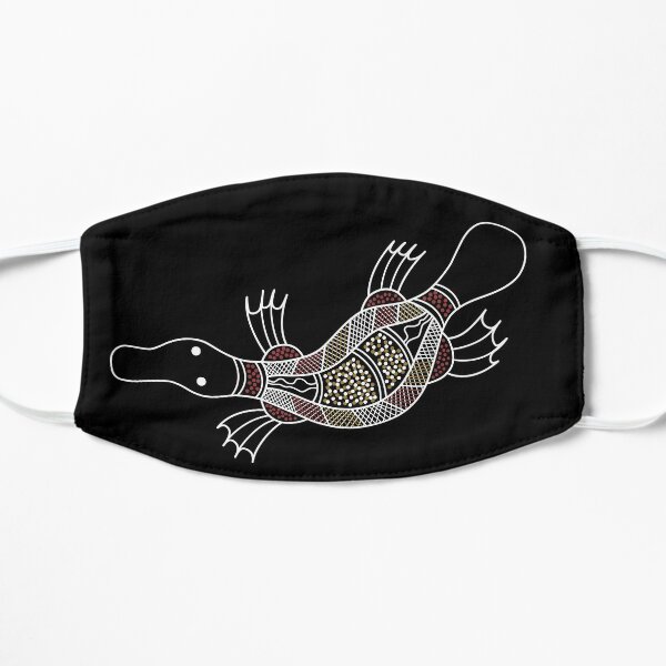 Authentic Aboriginal Art - Platypus Flat Mask