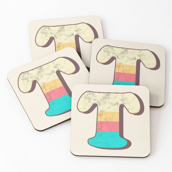 Item preview, T letter, vintage alphabet, typography, font designed and sold by OkihanaShop.