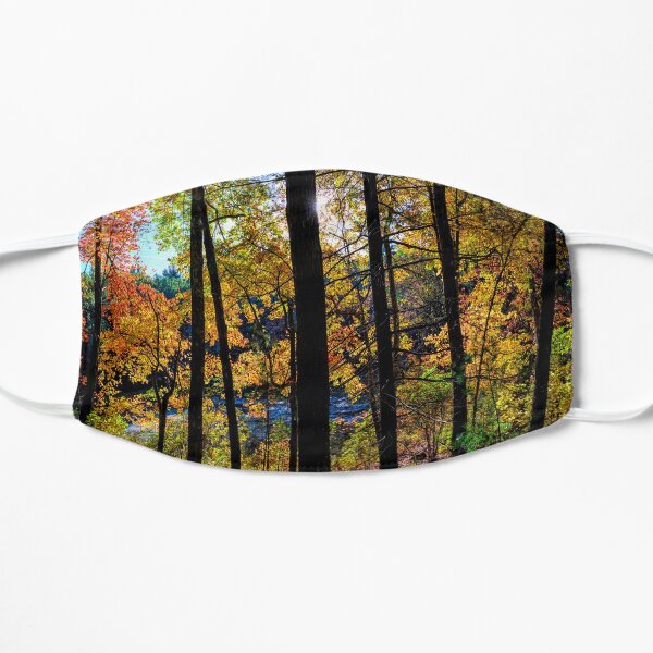 Walden Pond Autumn Forest in Concord Massachusetts Mask
