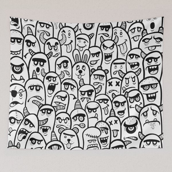 Item preview, Sea of Faces 01 designed and sold by kristjanlyngmo.