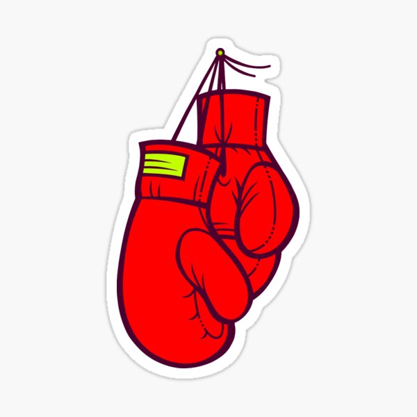 "Boxing Gloves" Sticker by artdyslexia Redbubble