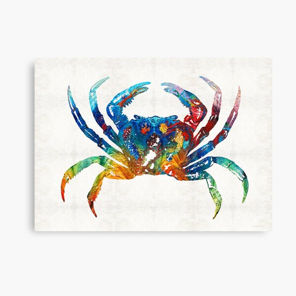 Item preview, Colorful Crab Art By Sharon Cummings designed and sold by Sharon Cummings Art.