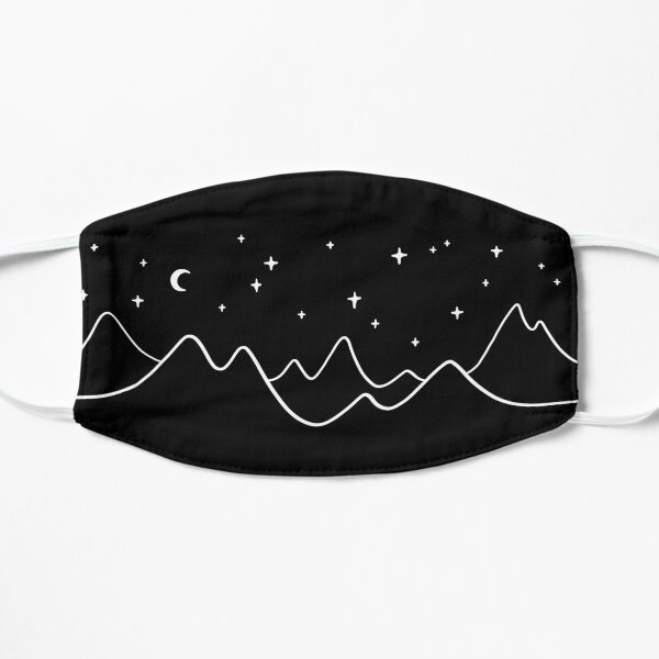 Simple Mountains and Stars Flat Mask