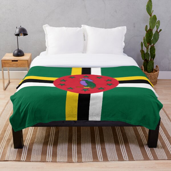 Flag of Dominica Throw Blanket