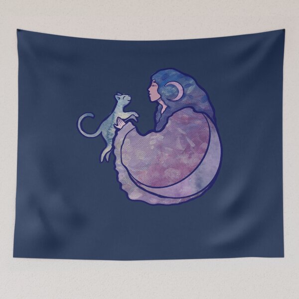 Item preview, Cat Moon Goddess  designed and sold by FrictionMaxxing.