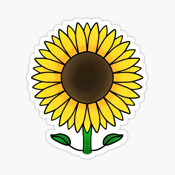 "Sunflower" Sticker By Bluedonut | Redbubble