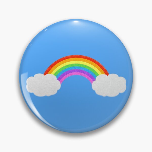 Item preview, Rainbow With Clouds | Cute Felt Look designed and sold by CheriesArt.