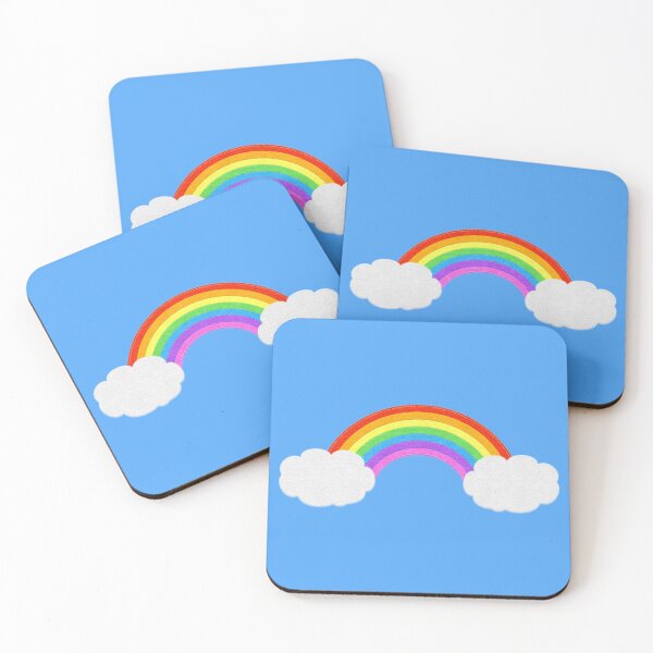 Item preview, Rainbow With Clouds | Cute Felt Look designed and sold by CheriesArt.