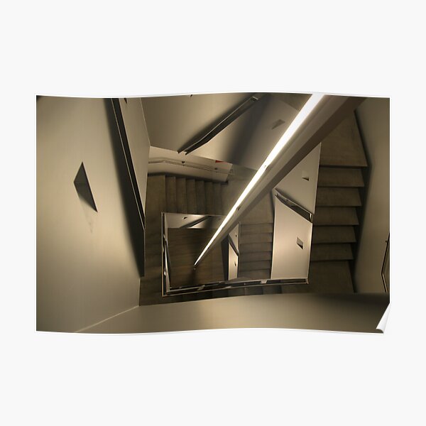 Stair Abstract 2, ICA Museum, Boston Poster