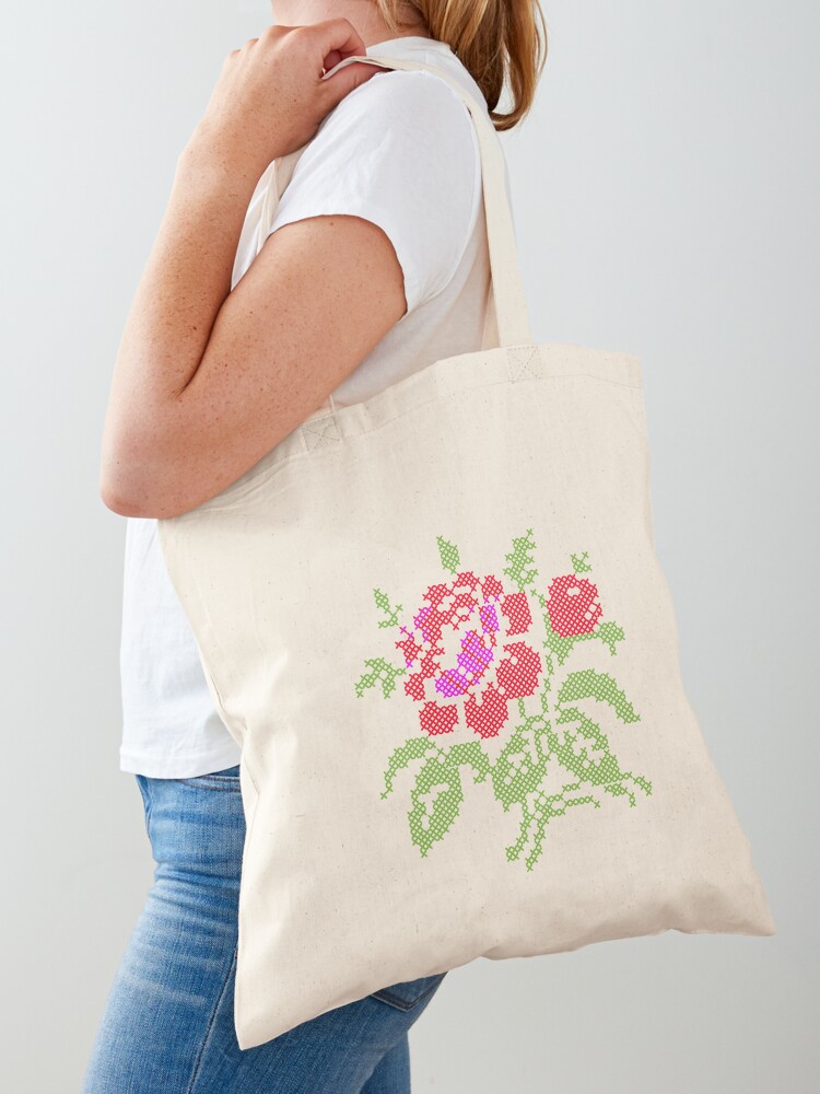 ROSE TOTE BAG · RED