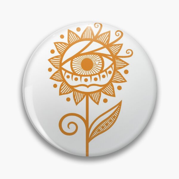 Item preview, Original Cyclops Flower Artwork Illustration (orange) designed and sold by wariana.