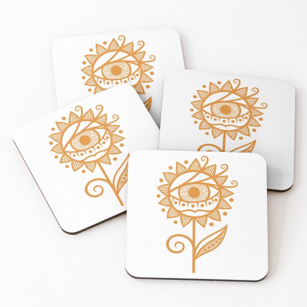 Item preview, Original Cyclops Flower Artwork Illustration (orange) designed and sold by wariana.