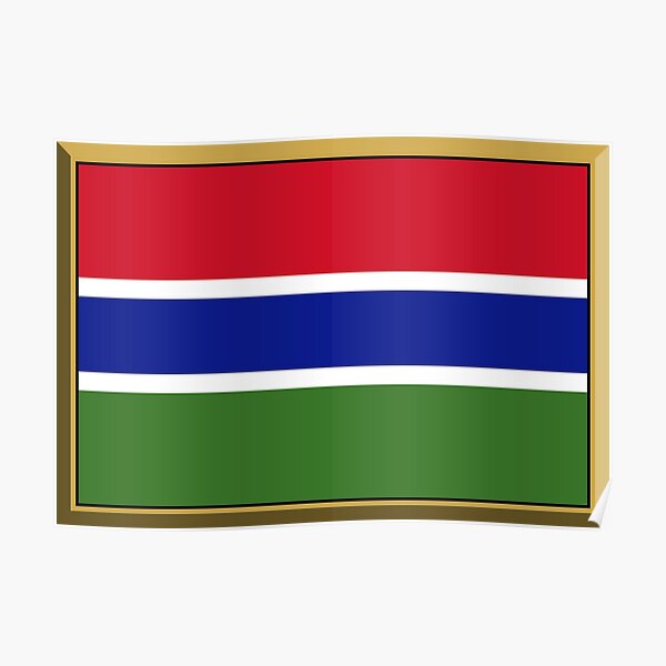 picture poster wall art Britain The Gambia watercolor print Travel gift