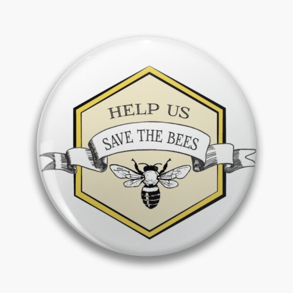 Item preview, Save The Bees Pin designed and sold by foremersonlife.