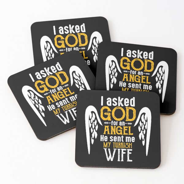 Item preview, I Asked God for Angel He sent Me My Turkish Wife T Shirt designed and sold by Orange Pieces.