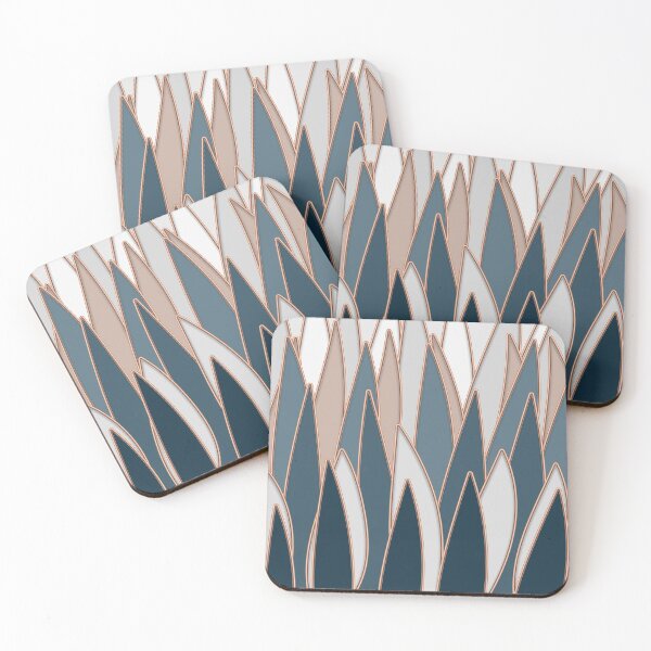 Item preview,  Minimalistic Navy Abstract Shapes with Copper Edges designed and sold by Robin Jensen.