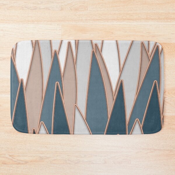 Item preview,  Minimalistic Navy Abstract Shapes with Copper Edges designed and sold by Robin Jensen.