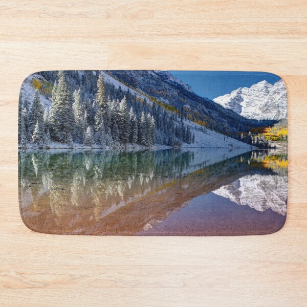 Item preview, Fall Season at Maroon Bells Panoramic Image  designed and sold by Rocky Mountain Artistry.