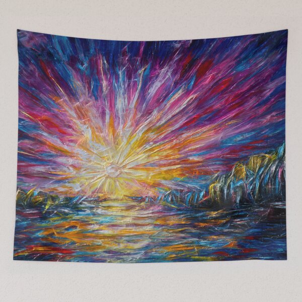 Item preview, Sunlight in Van Gogh's Style With a Palette Knife designed and sold by Rocky Mountain Artistry.